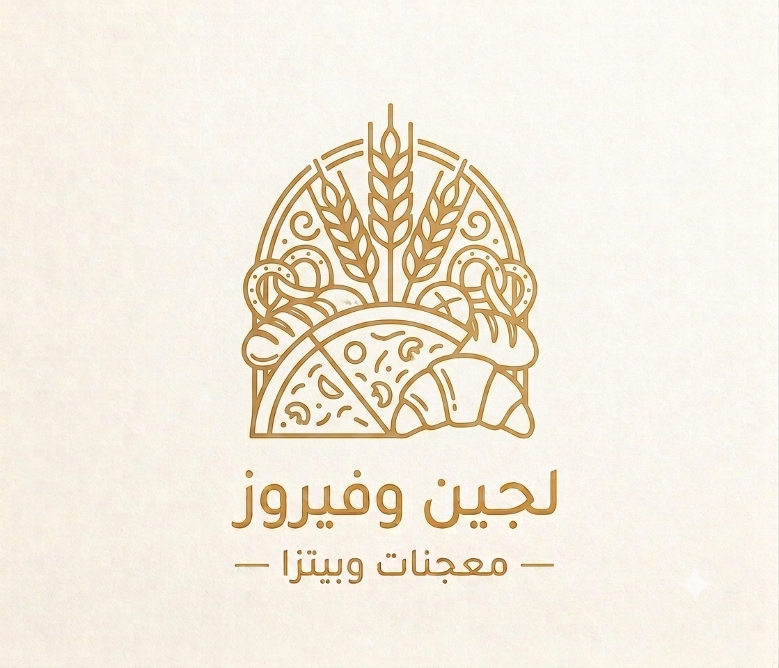 شعار معجنات وبيتزا لجين وفيروز