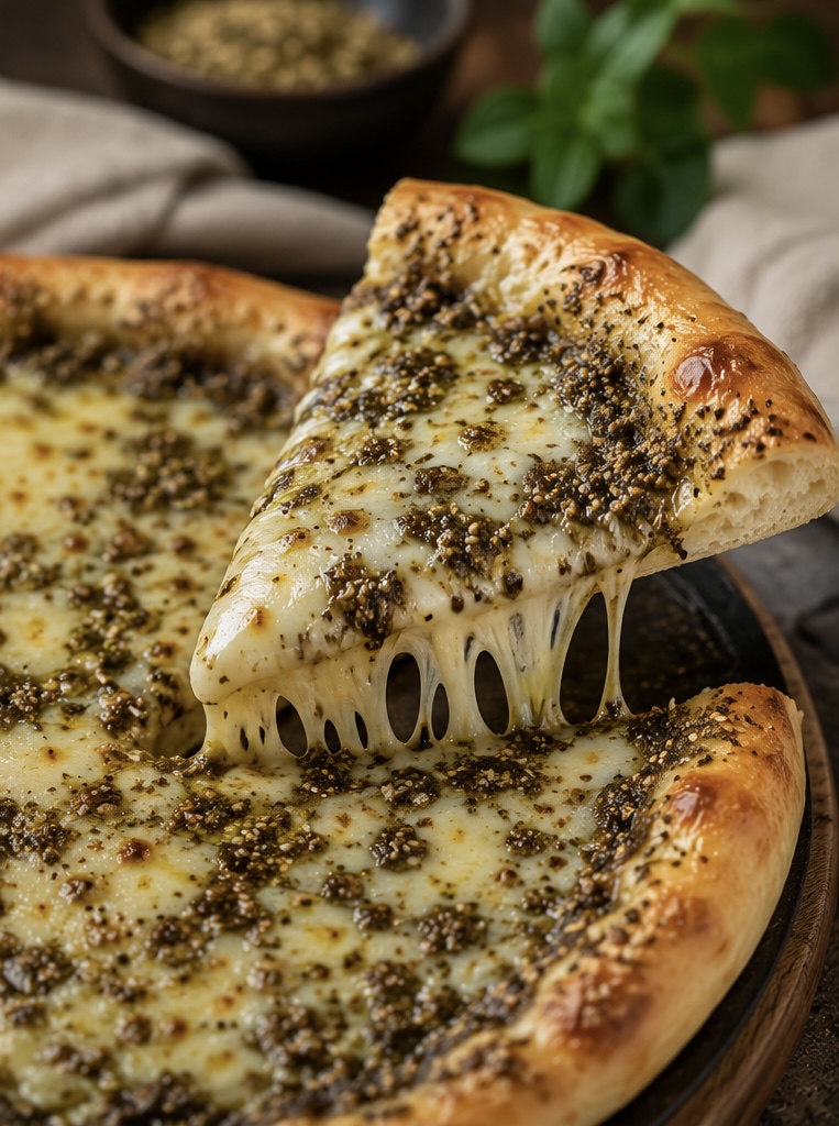 زعتر مع جبنة