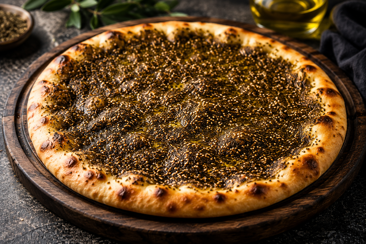 زعتر بزيت الزيتون البلدي