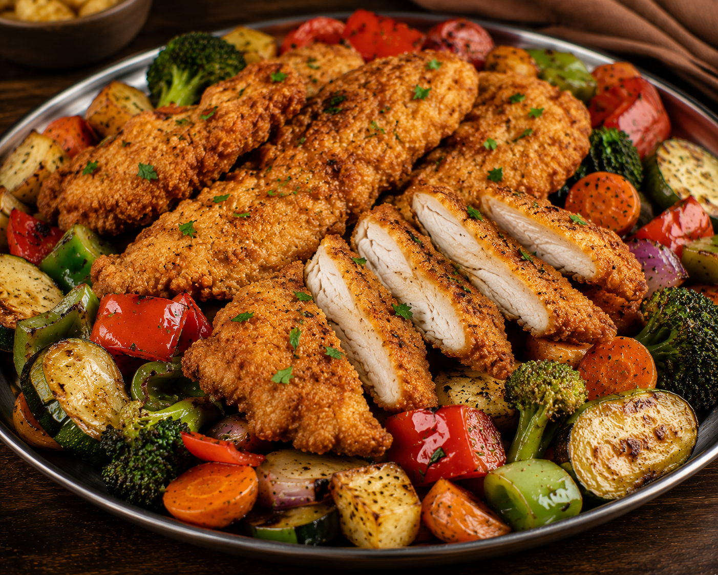 مسحب مع خضار