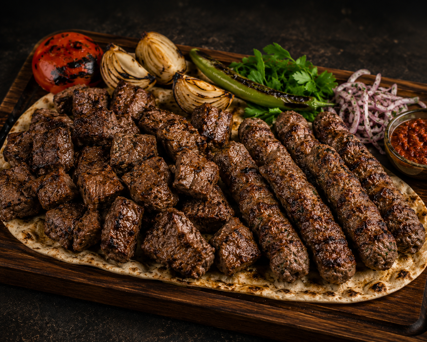 كيلو شقف مع كباب روماني